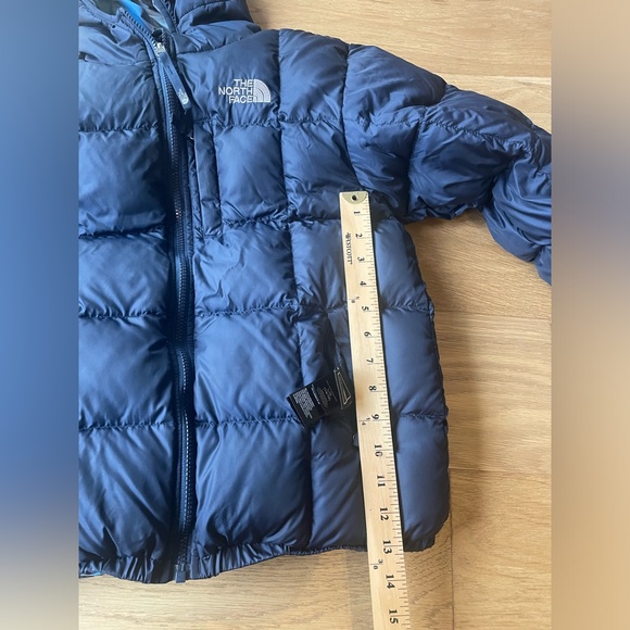 The North Face snow winter reversible down puffer jacket kids large 14/16 - Picture 5 of 6